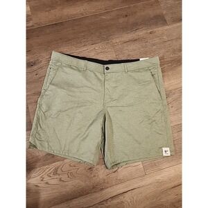 Sz 46 Mens Green Spruce Heather George Commuter Shorts 9" inseam